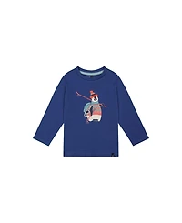 Deux par Deux Little and Big Boy 6-8 Long Sleeve Organic Cotton T-Shirt