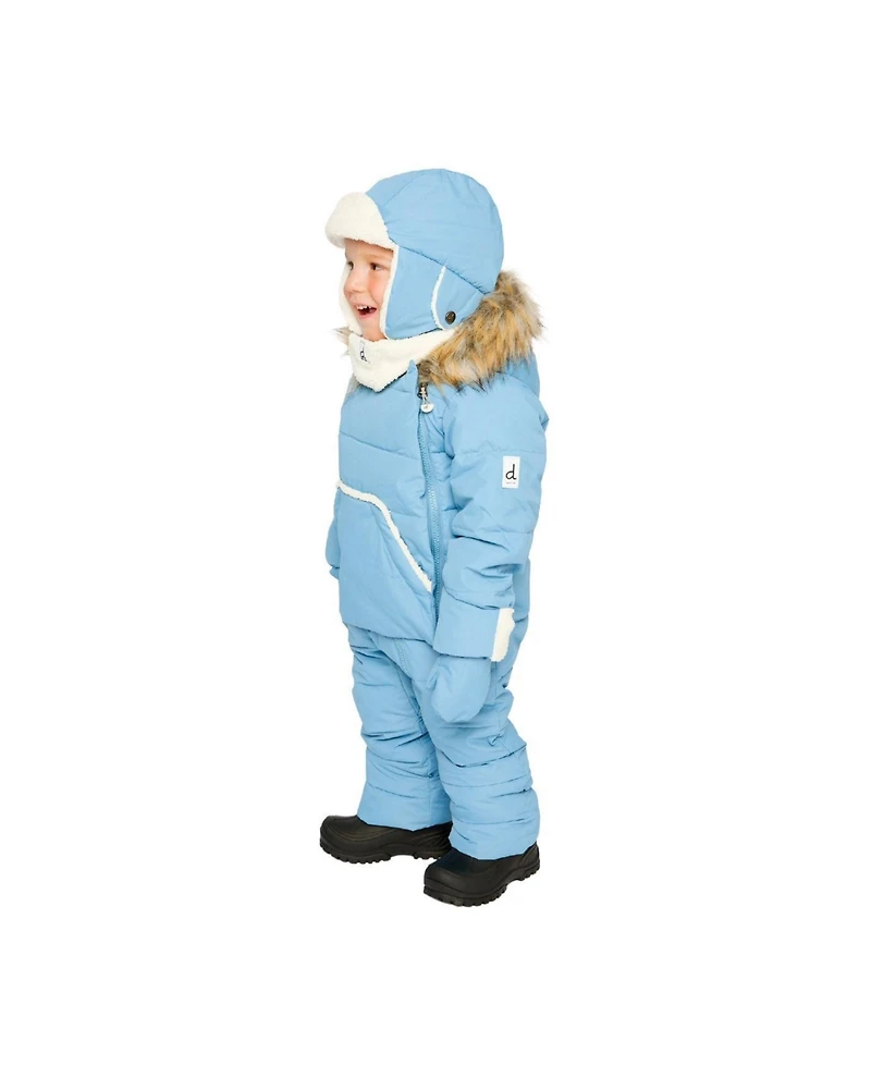 Deux par Baby Boy ( 3M to 24 M ) Snug One Piece Snowsuit Adapted for Car Seats