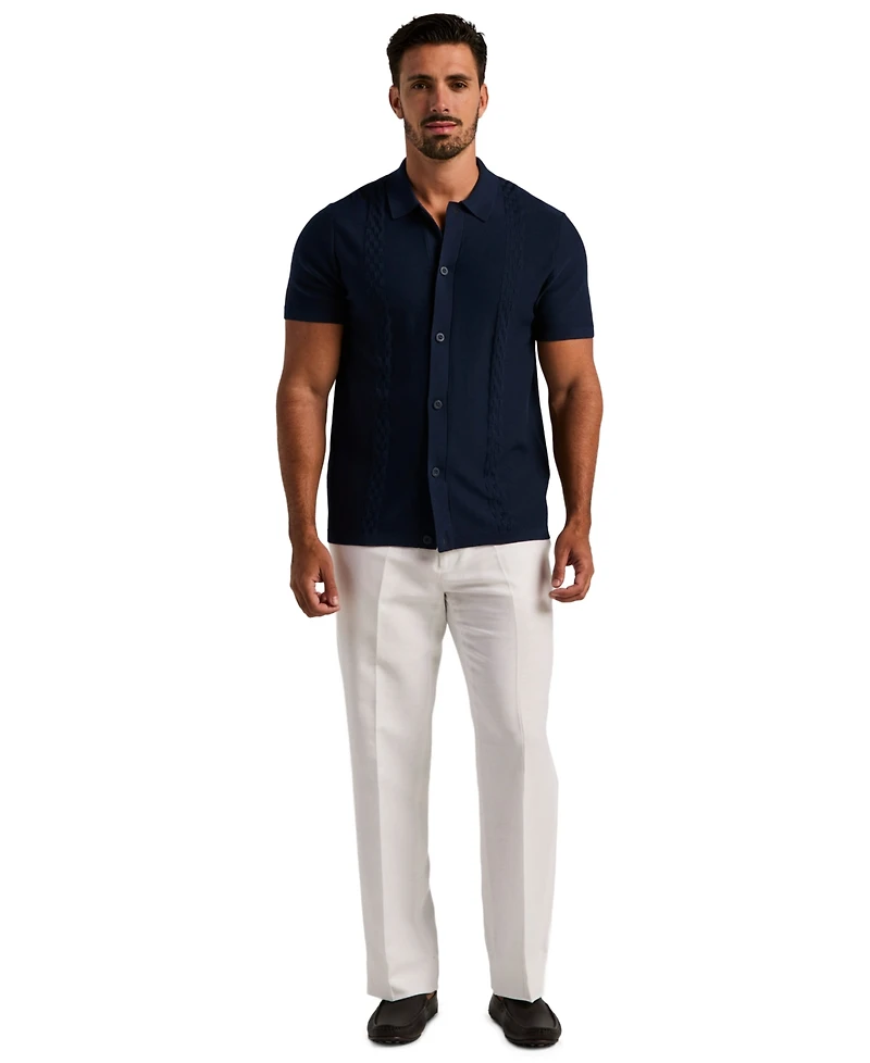 Cubavera Men's Stripe Short-Sleeve Shirt