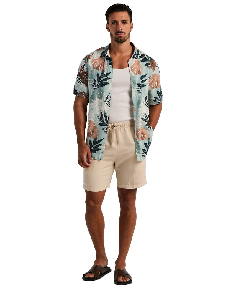 Cubavera Men's Tropical Print Button-Down Shirt