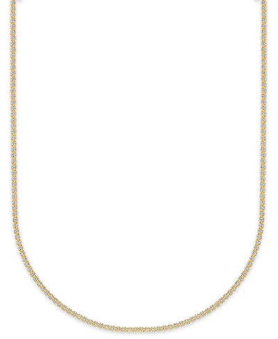 Macy's Two-Tone Ice Chain Necklace in 10k Yellow Gold