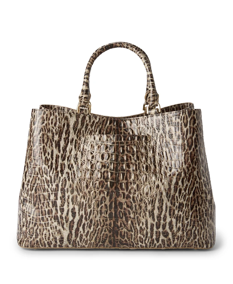 Brahmin Denise Melbourne Leather Carryall Extra-Large Satchel Handbag