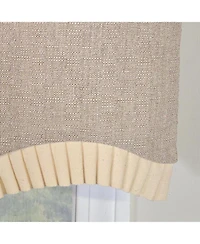 Rlf Home Denton Ruffled Provance Window Valance 100percentage Cotton Lined Rod Pocket