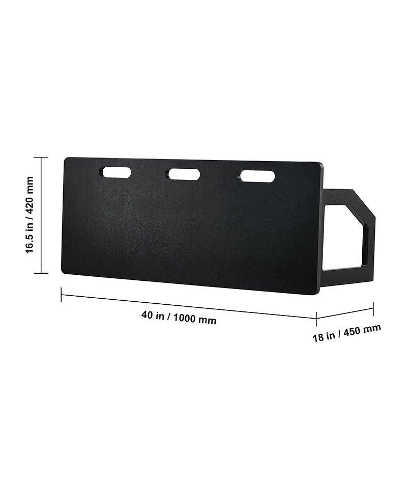 Sevorley Soccer Rebounder Board, 40x16 in Foldable Hdpe Kickback Wall, 2 Angles