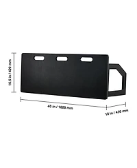 Sevorley Soccer Rebounder Board, 40x16 in Foldable Hdpe Kickback Wall, 2 Angles