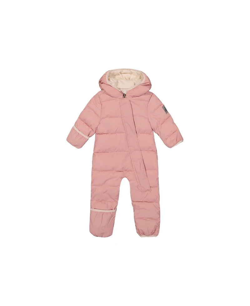Deux par Baby Girls ( 3M to 24M ) Cloud One Piece Snowsuit Adapted for Car Seats Pale Dusty