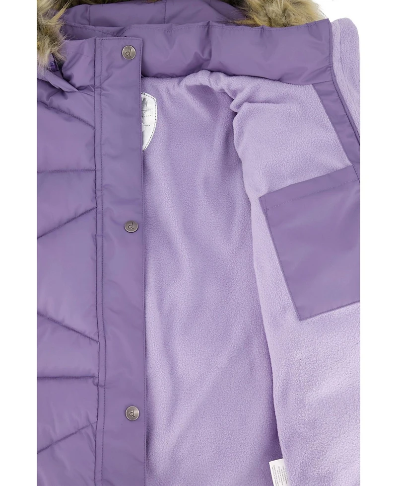 Deux par Deux Toddler Girls ( 2T to 5T ) Long Winter Puffer Coat