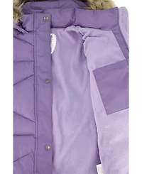 Deux par Deux Toddler Girls ( 2T to 5T ) Long Winter Puffer Coat