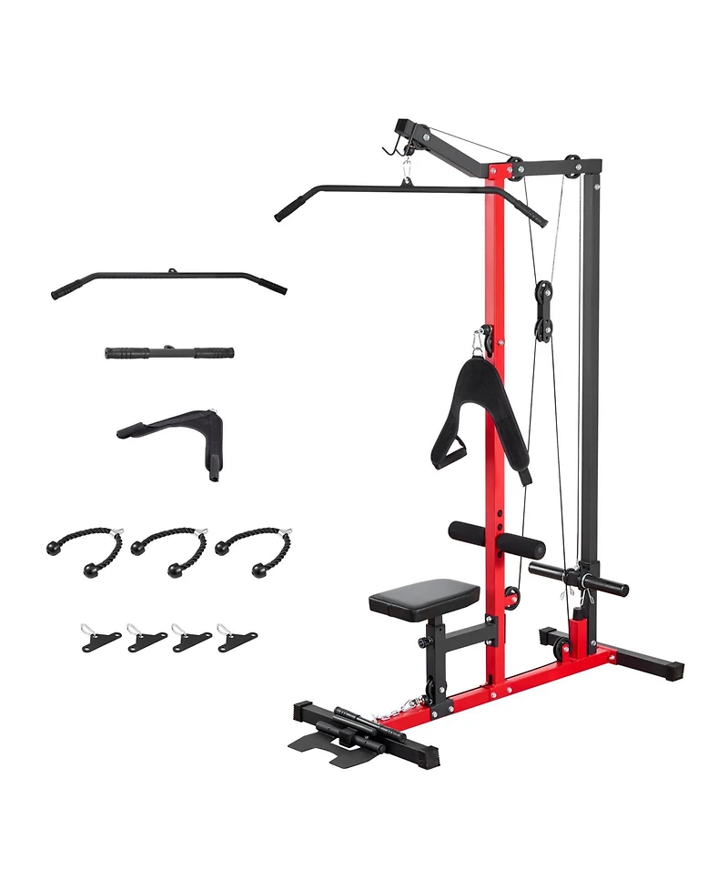 Sevorley Lat Pull Down Machine 3-in-1 Cable Tower 400 lb Home Gym