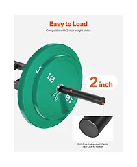 Sevorley Multi-Grip Swiss Bar with Knurled Grips, 3-Position 2-Inch Barbell, 550 lbs Capacity for Home Gym