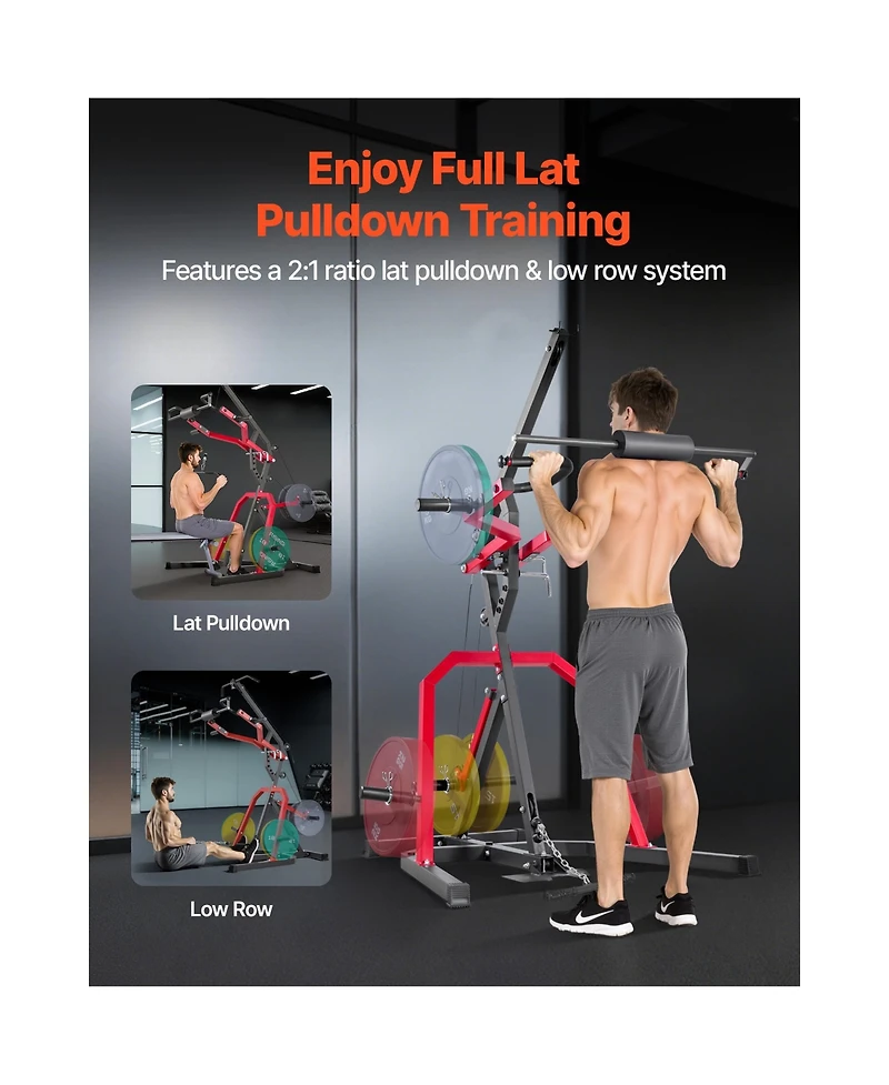Sevorley Leverage Home Gym with 2:1 Lat Low Row System, 265 lb Capacity