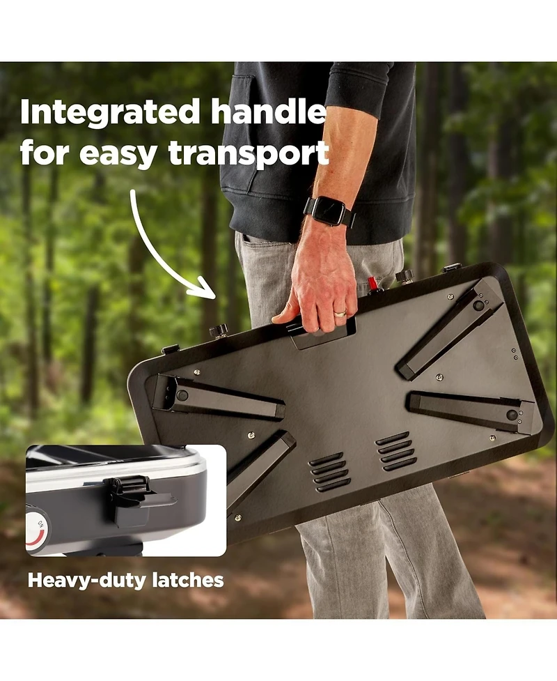 Hike Crew 2-Burner Gas Camping Stove and Griddle