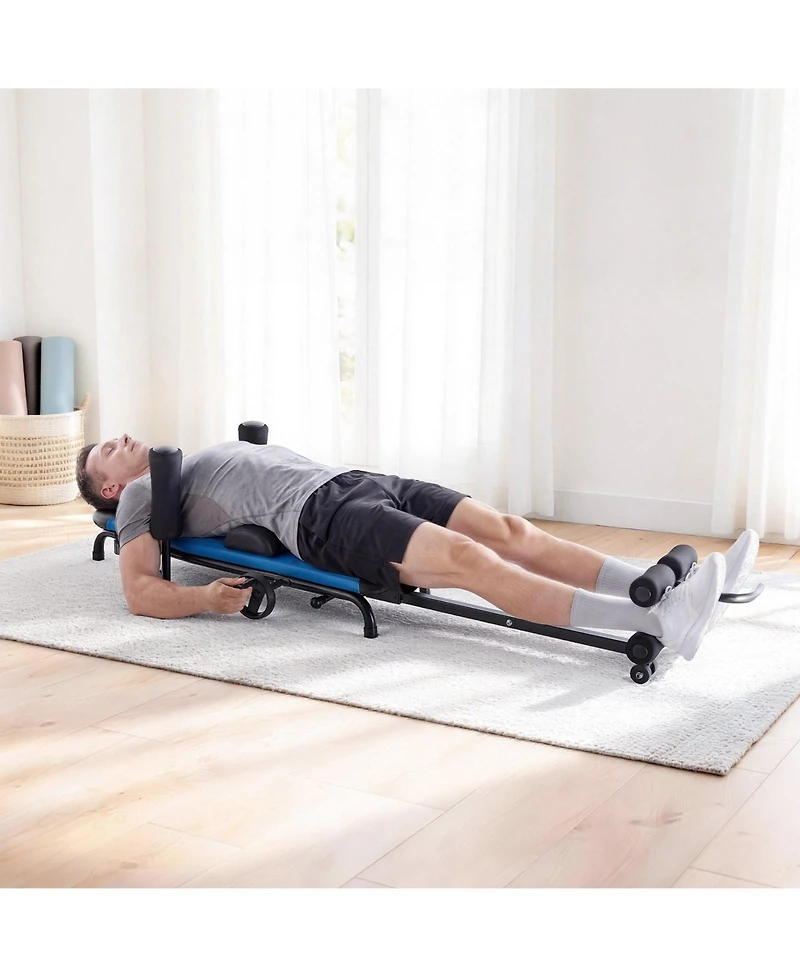 Sevorley Heavy Duty Inversion Table, 350 lb Capacity Back Stretcher with Adjustable Armrests