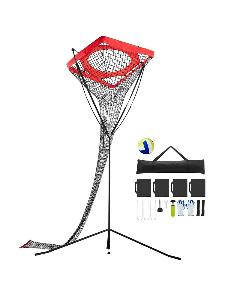 Sevorley Volleyball Setter Training Net, Height and Angle Adjustable Target Trainer