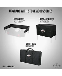 Hike Crew Double-Burner 150,000 Btu Gas Camping Stove, Portable Stove with Auto Ignition
