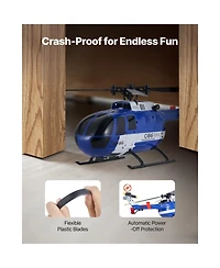 Sevorley 4-Propeller Rc Helicopter, 2.4GHz 6-Axis Gyro Remote Control Plane for Beginners