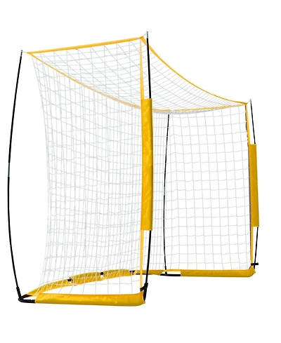 Sevorley Portable Soccer Goal, 12 x 6 ft Steel and Fiberglass Backyard Soccer Net with Carry Bag