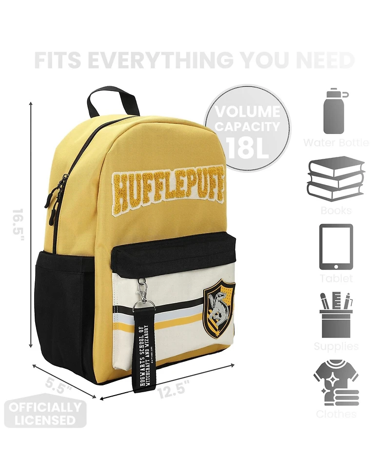 Harry Potter Hufflepuff Crest 16.5 Inch Adult Backpack
