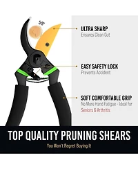 Xdovet Steel Pruning Shears Heavy Duty Rust-resistantium