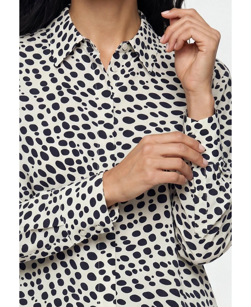 Olsen Women's Pebble Print Shirt