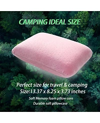 Piscifun Memory Foam Travel Camping Pillow Soft Removable Washable Cover Lightweight Easy Carry
