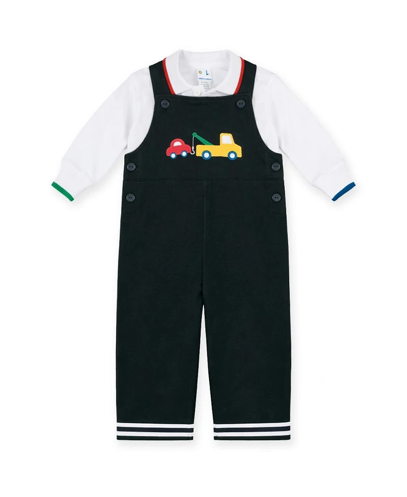 Florence Eiseman Baby Boy ( 6M to 24M ) French Terry Knit Longall With Tow Truck