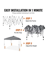 Sevorley Pop Up Canopy Tent, 10 x 10 feet, Waterproof Instant Gazebo with Roller Bag and 4 Sandbags