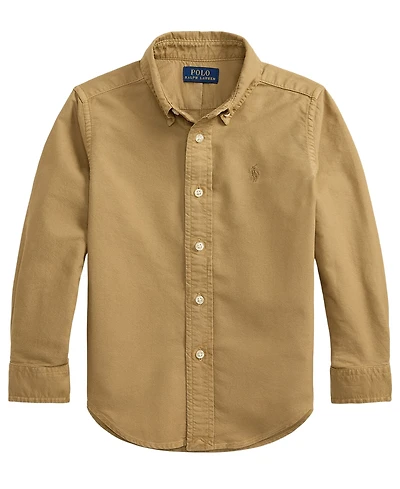 Polo Ralph Lauren Toddler and Little Boys Garment-Dyed Cotton Oxford Shirt