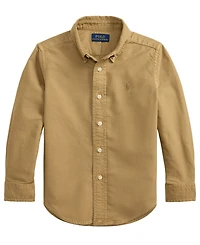 Polo Ralph Lauren Toddler and Little Boys Garment-Dyed Cotton Oxford Shirt