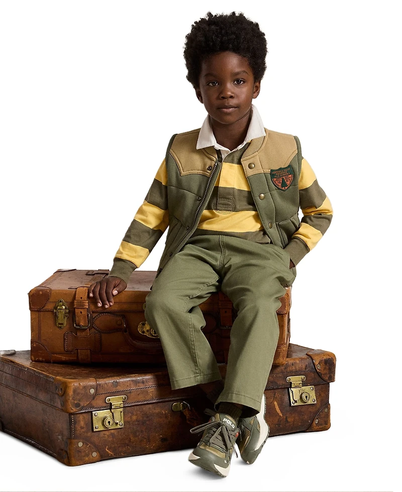 Polo Ralph Lauren Boys' 2T-7 Iconic Long-Sleeve Rugby Shirt