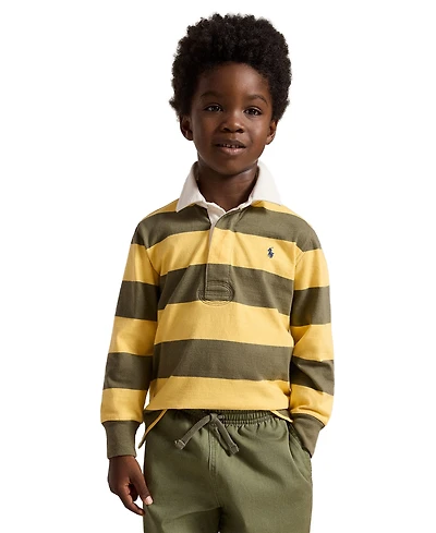 Polo Ralph Lauren Boys' 2T-7 Iconic Long-Sleeve Rugby Shirt