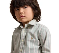 Polo Ralph Lauren Boys' 2T-7 Striped Oxford Shirt