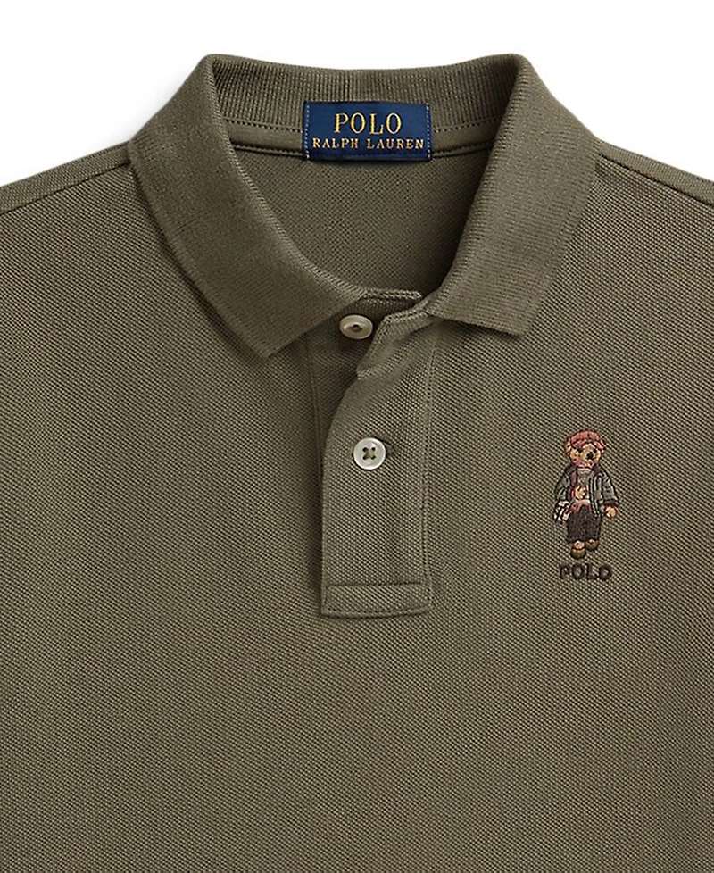Polo Ralph Lauren Boys' 2T-7 Bear Solid Shirt