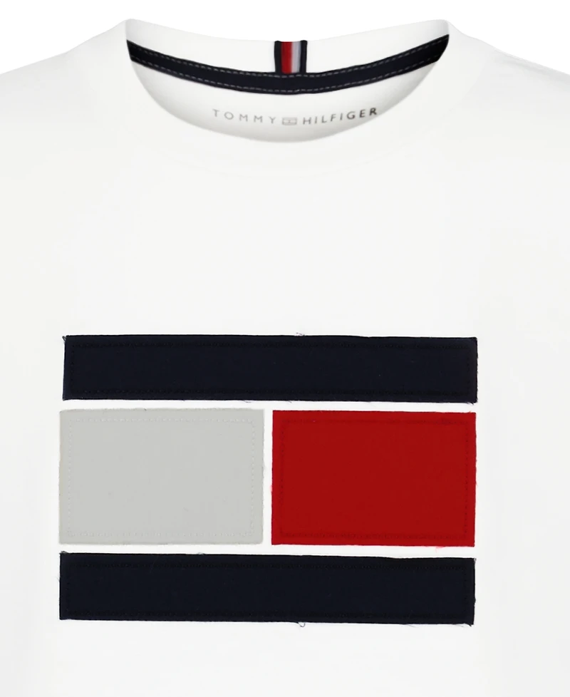 Tommy Hilfiger Boys' 8-20 Flag Applique Short-Sleeve T-Shirt