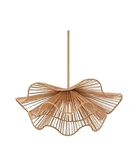 Possini Euro Design Possini Euro Largo 29 3/4" Wide Gold and Natural Rope Modern Pendant