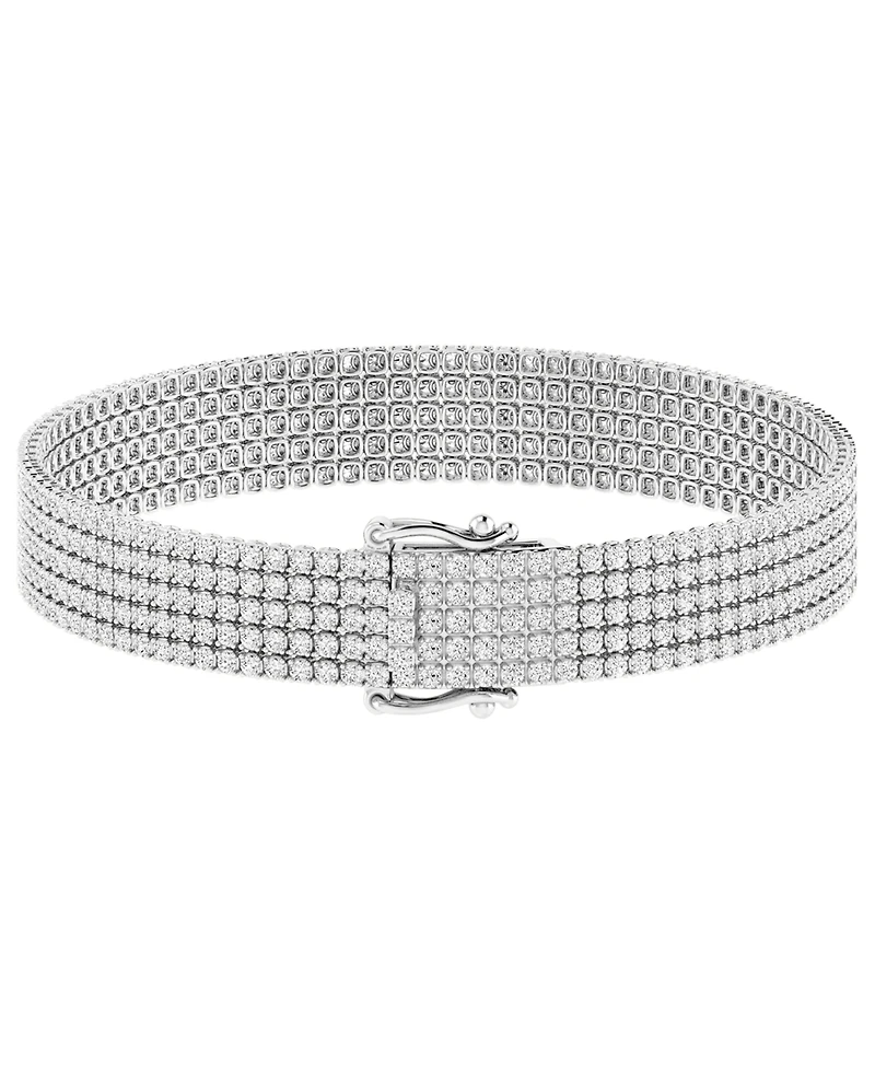 Macy's Lab-Grown Diamond Bracelet (5 ct. t.w.) in 14k White Gold