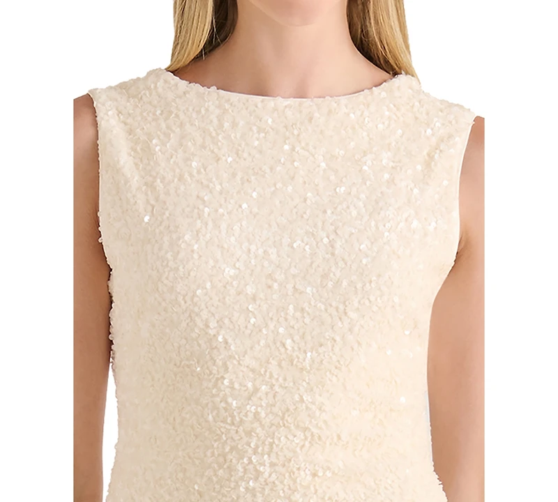 Betsey Johnson Juniors' Bow Back Sequin Dress