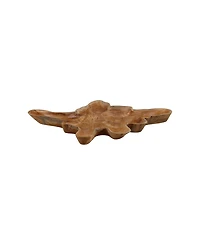 Dovetail Furniture Rowan Large Teak Wood Tray