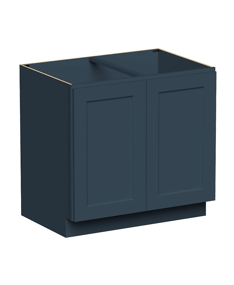 Boyel Living 36 Inch Wide Full Height Door Base Cabinet, Ready to Assemble Kitchen Cabinet with Solid Wood Frame, Soft-Close Slides and Hinges