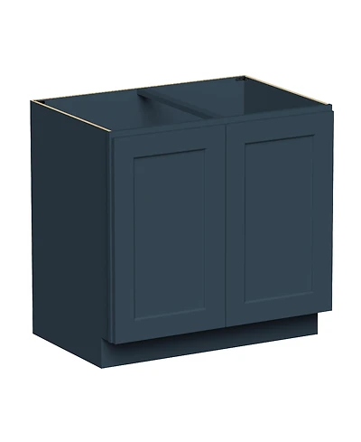 Boyel Living 36 Inch Wide Full Height Door Base Cabinet, Ready to Assemble Kitchen Cabinet with Solid Wood Frame, Soft-Close Slides and Hinges