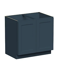 Boyel Living 36 Inch Wide Full Height Door Base Cabinet, Ready to Assemble Kitchen Cabinet with Solid Wood Frame, Soft-Close Slides and Hinges