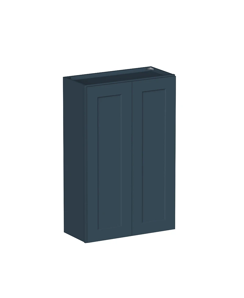 Boyel Living Standard Wall Cabinet 2 Door 3 Shelves, Ready to Assemble Kitchen Cabinet with Solid Wood Frame