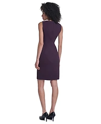 Karl Lagerfeld Paris Women's Scuba Crepe with Bows Short Dress