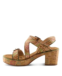 L'Artiste Women's Jess Women's Wedge Sandal with Cushioned Insole