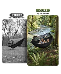 Piscifun 600lbs Capacity Camping Hammock With Mosquito Net Tree Straps Portable Lightweight Outdoor Gear