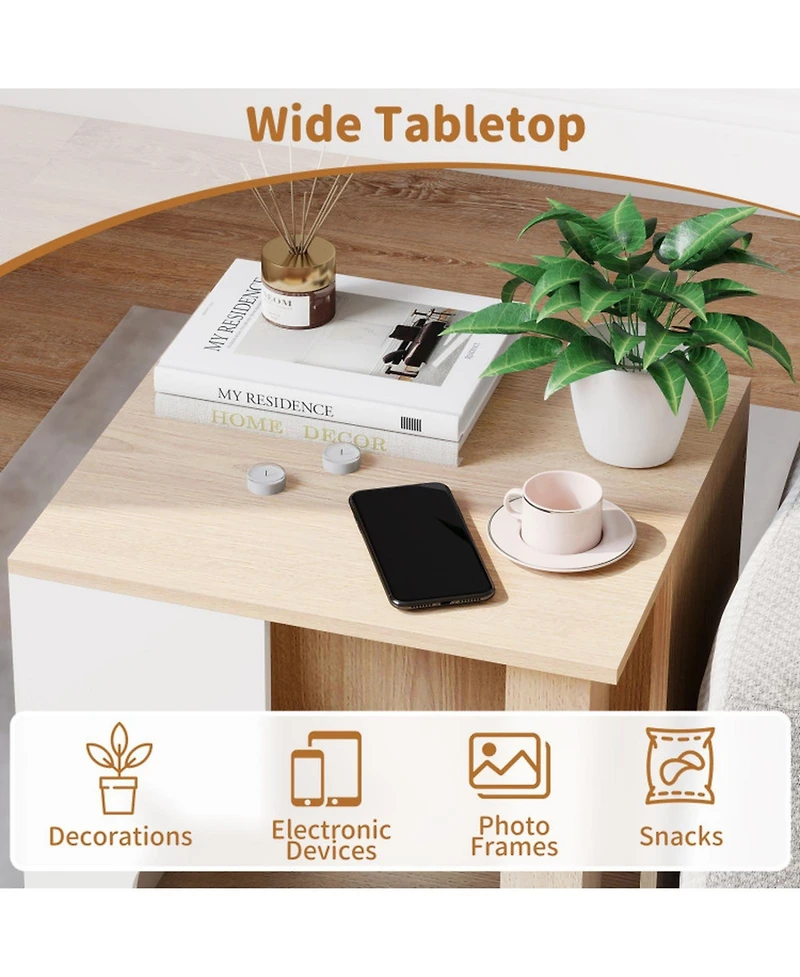 Hongge Semi-Enclosed Wooden Cat Condo with Head-Shaped Entry and Metal Legs