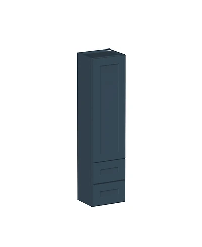 Boyel Living Counter Linen Cabinet, Ready to Assemble Kitchen Cabinet with Solid Wood Frame, Soft-Close Slides and Hinges