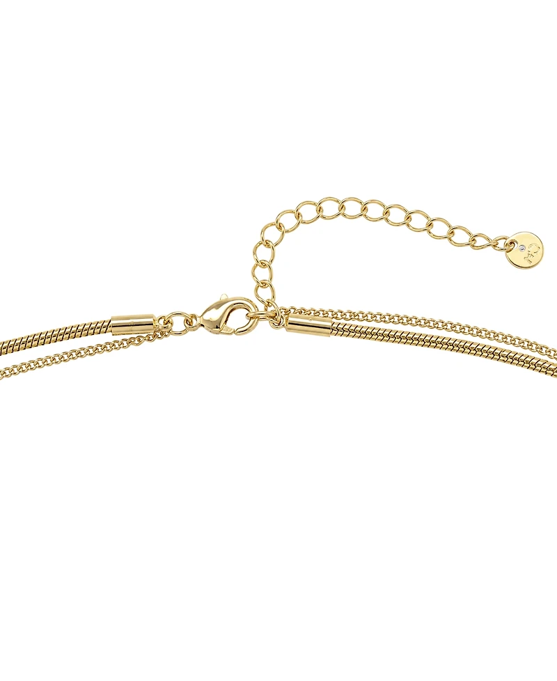 And Now This Cubic Zirconia Double Layer Y Necklace