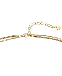 And Now This Cubic Zirconia Double Layer Y Necklace
