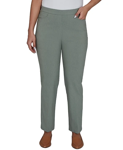 Alfred Dunner Petite Provence Millennium Flat Front Short Length Pant